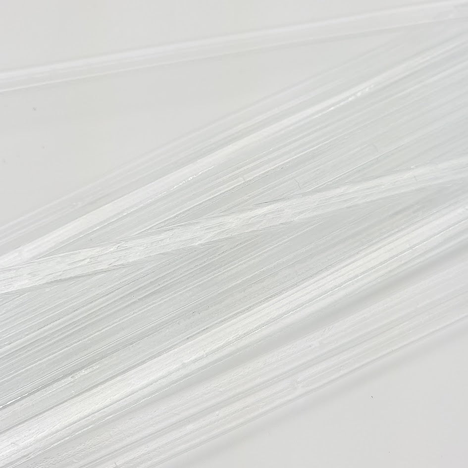 02 Icicle Clear Noodles System 96 COE Full 5 oz Tube Supplies Fusible Glass- 