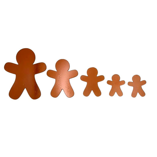 Gingerbread People Man 96 COE Choice of Size Glass Precut Shape Christmas 96COE- 