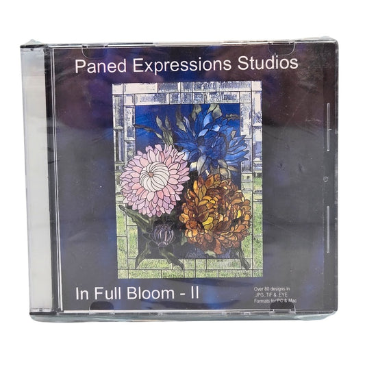 Paned Expressions IN FULL BLOOM  II Pattern Book on CD FLOWERS- 