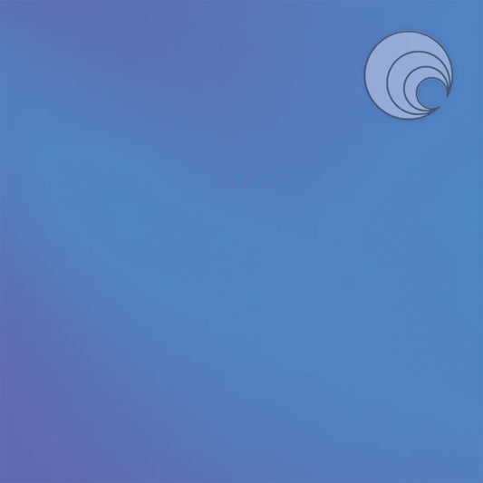 132 Light Blue Transparent 6 x 6 Inch Oceanside Compatible 96 COE Sheet Glass- 