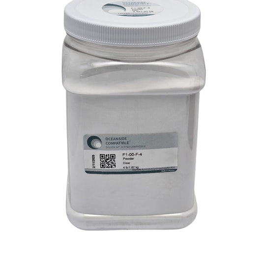 F1 00 96 4 FOUR POUNDS CLEAR Powder OGT System 96 COE Glass Frit-