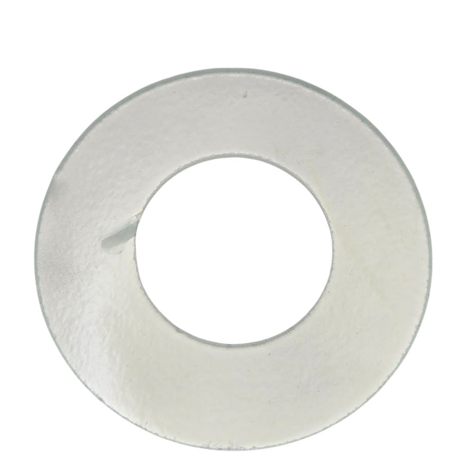 Seconds (flaws) 3 inch Wreath Base Icicle Clear Precut 96 COE Glass- 