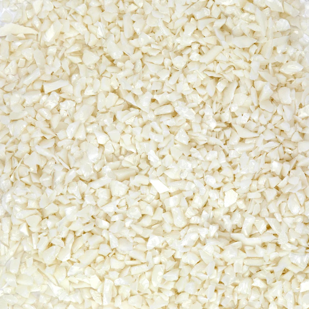 F5 2103 96 Vanilla Cream Opal COARSE 96 COE Frit 8.5 oz Jar- 