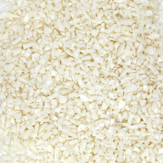F5 2103 96 Vanilla Cream Opal COARSE 96 COE Frit 8.5 oz Jar- 
