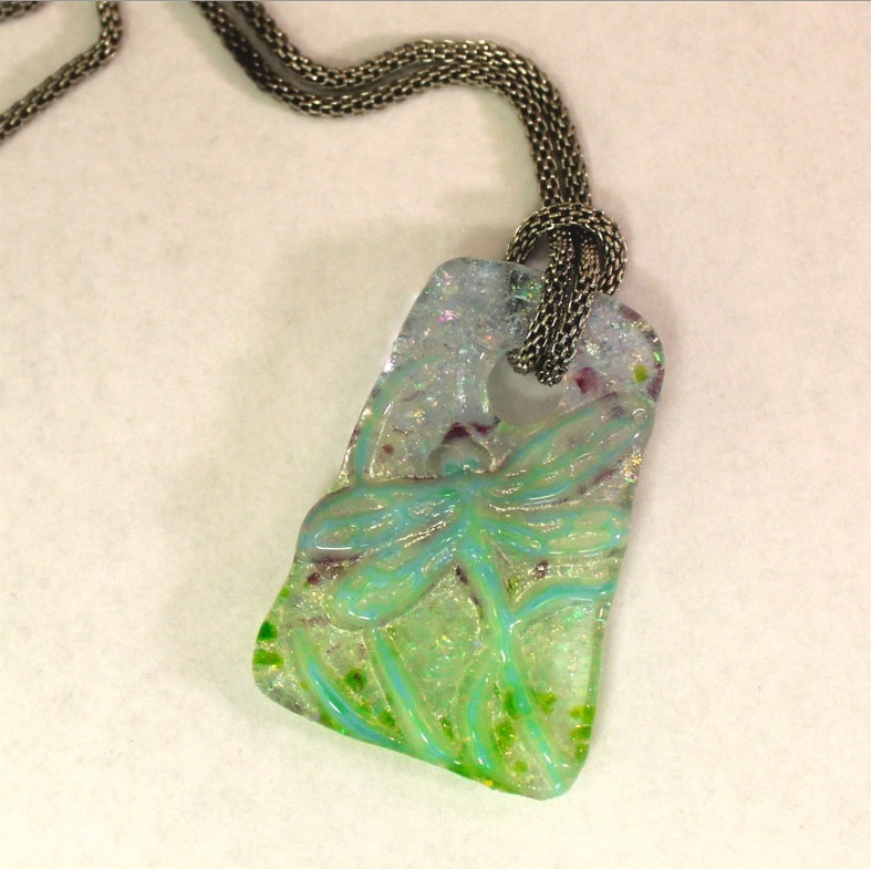 Dragonfly Holey Cameo Pendant Fusing Mold Creative Paradise Little Fritters 93- 