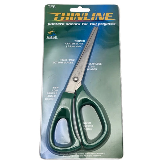 Aanraku ThinLine Pattern Shears Stained Glass Foil Supply for Intricate Panels- 