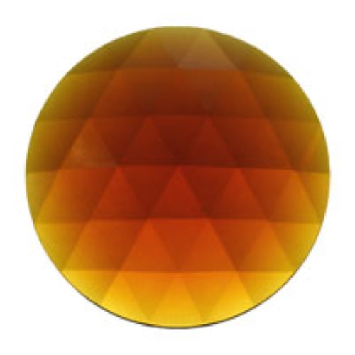 Light Amber Extra Large 50mm Faceted Jewels German Made High Quality- 