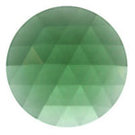 Sea Green 30mm Faceted Jewel German Made Bevel Round 1.18 inch- 