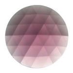 Amethyst Purple 30mm Faceted Jewel German Made Bevel Round 1.18 inch- 