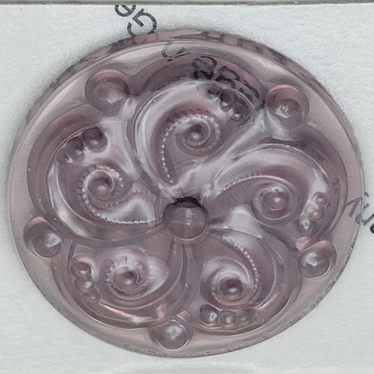 Amethyst Swirl 35mm Glass Jewel From Germany Focal-