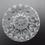 Crystal Clear Dotted Daisy 35mm Glass Jewel From Germany Focal- 