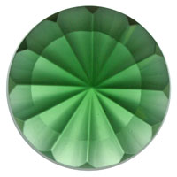 Fluted Sea Green 35mm Glass Jewel From Germany Focal- 