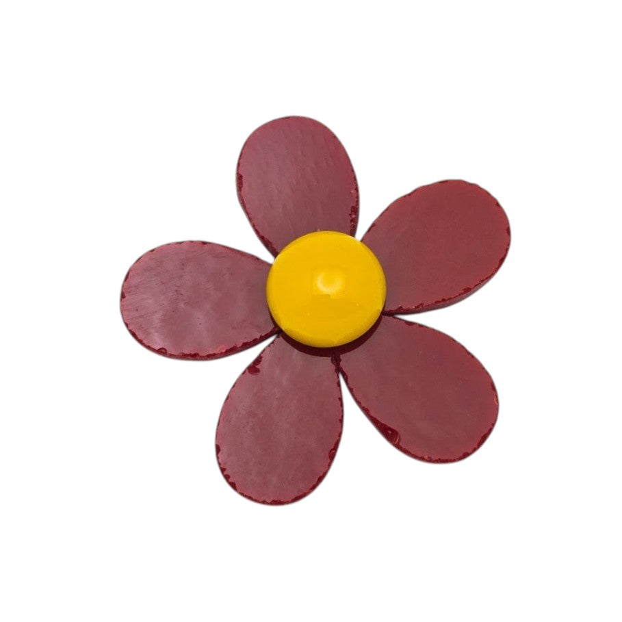 Sale! Red Opal 96 COE Five Petal Flower Glass Precuts for Fusing Supplies- 