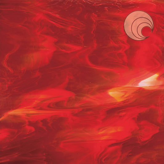 357.1F Red/White Mix 12 x 12 Inch Oceanside Compatible 96 COE Sheet Glass- 