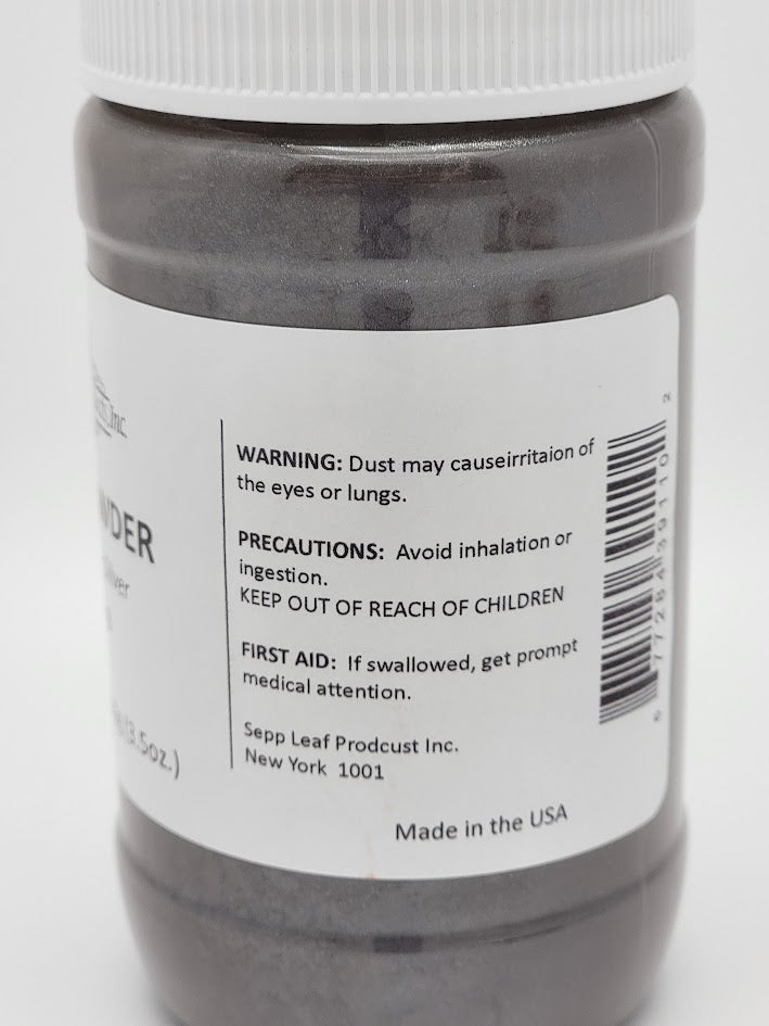 Mica Powder Nu Antique Silver Fusing Flameworking 3.5 oz Pixi Dust Any COE Glitter- 