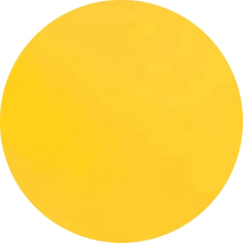 161 Yellow Transparent ONE 2 inch 96 COE Glass Circle Fusing Supplies- 