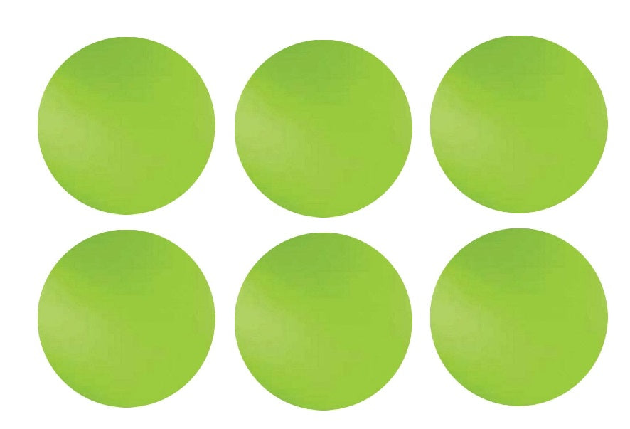 226.74 Amazon Opal Six 96 COE Glass Circles Choice of 1/2, 3/4, 1, or 1 1/2 inches-Size 1 inch