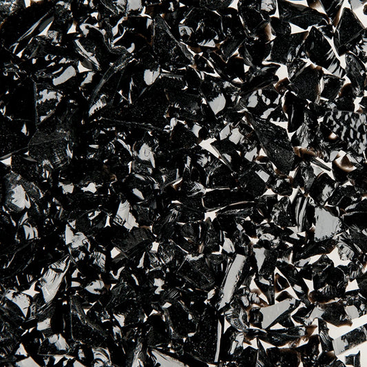 F5 56 96 Black COARSE 96 COE Frit 8.5 oz Jar- 