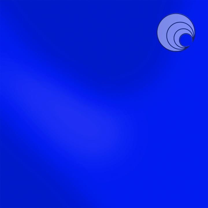 230.76 Dark Blue Opal 6 x 6 Inch Oceanside Compatible 96 COE Sheet Glass- 