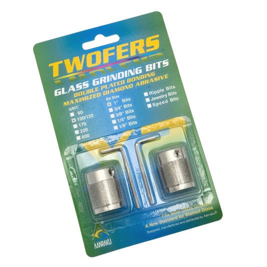 Aaanraku TWOFERS Grinder Bits 1" Diamond Heads 100/120 MOST Inland Glastar- 