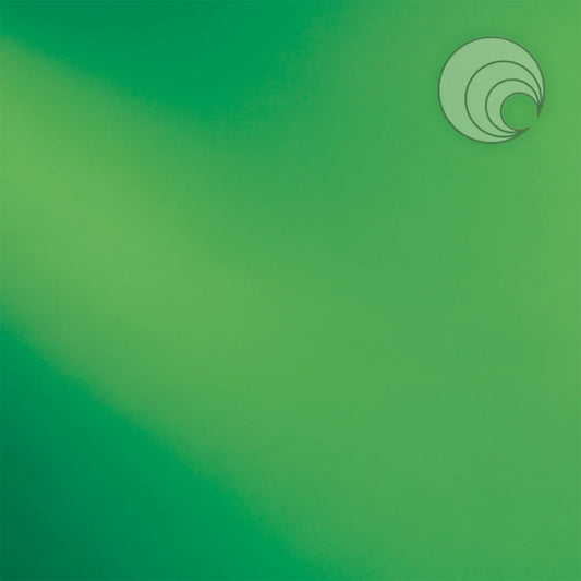 121 Light Green Transparent 12 x 12 Inch Oceanside Compatible 96 COE Sheet Glass- 