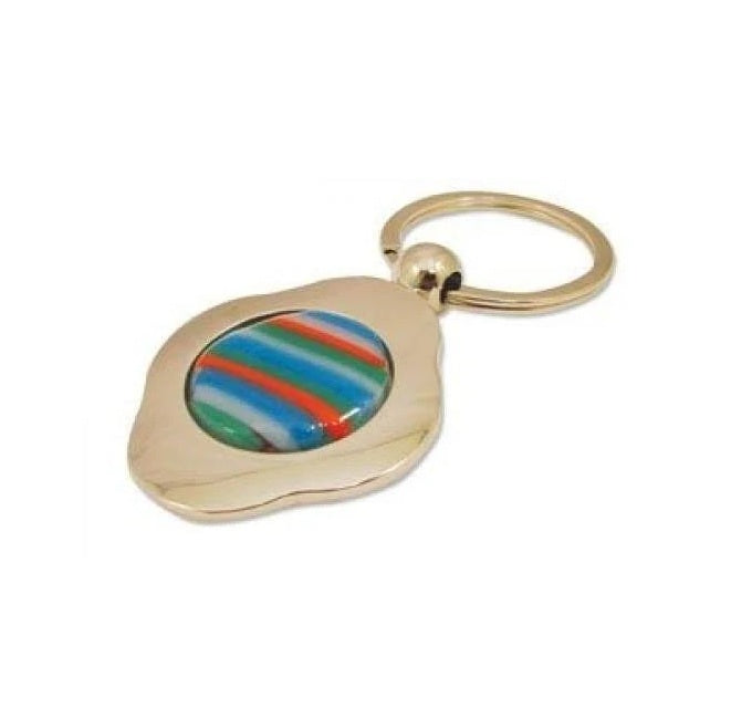KEY RING Finding Display Fused Glass Cabachons Aanraku- 