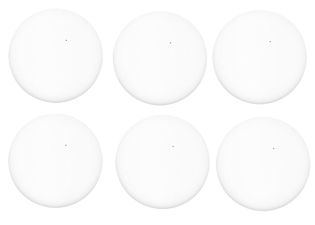 200 White Opal Six 96 COE Glass Circles Choice of 1/2, 3/4, 1, or 1 1/2 inches-Size 1/2 inch