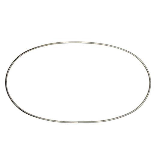 OVAL Metal Suncatcher Stained Glass Panel FRAME 6x11 inches Supplies Nickle Plated- 
