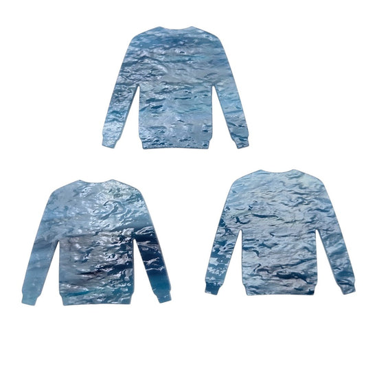 Three Blue Yonder 96 COE Fusible Sweater Precut Glass 2 6/8 x 2 1/8 in Ornament Christmas Ugly- 