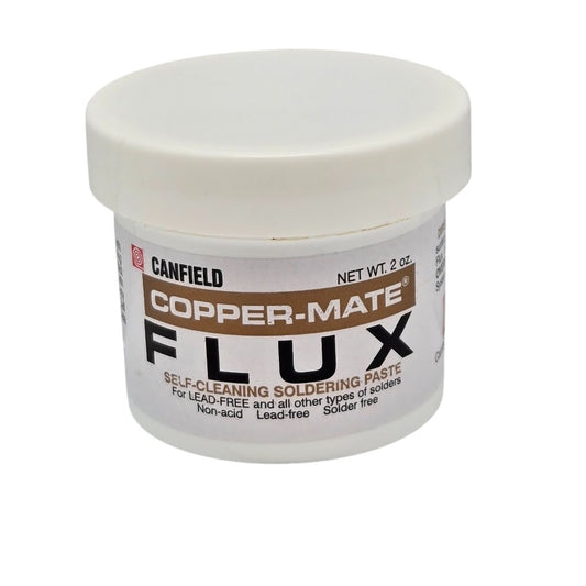 COPPER-MATE PASTE FLUX Canfield Stained Glass Supplies Soldering  2 oz ORMD- 