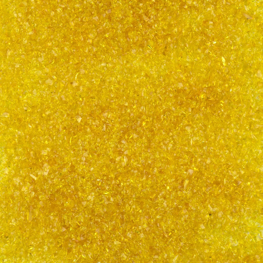 F3 161 96 Yellow Transparent MEDIUM 96 COE Frit 8.5 oz Jar- 