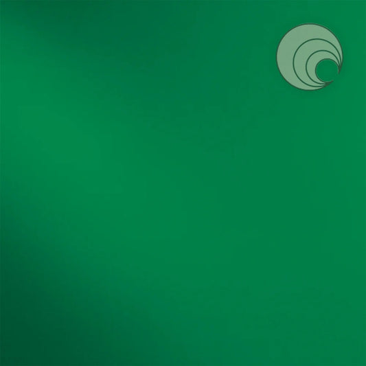 125 Dark Green Transparent 12 x 12 Inch Oceanside Compatible 96 COE Sheet Glass- 