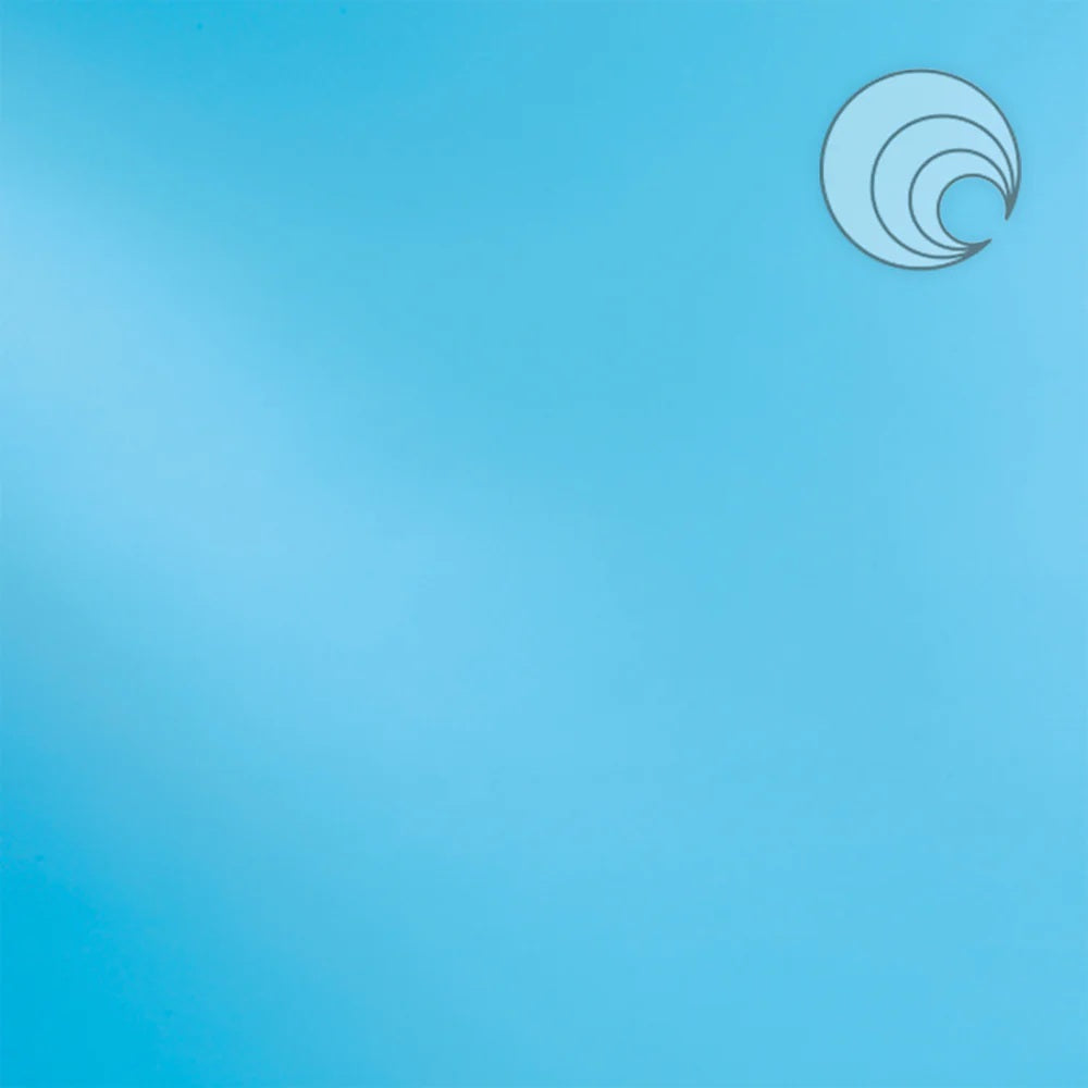 533.1 Sky Blue Transparent 96 COE SIX Glass Circles 1/2, 3/4, 1, or 1 1/2 Inches- 