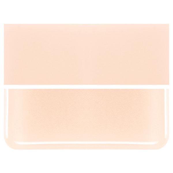 Shorty 0034 Light Peach Cream Opal 90 COE Bullseye Fusing Glass Sheet- 