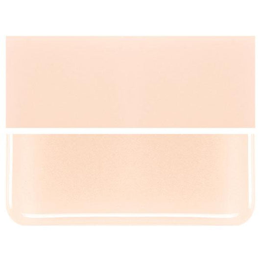 Shorty 0034 Light Peach Cream Opal 90 COE Bullseye Fusing Glass Sheet- 