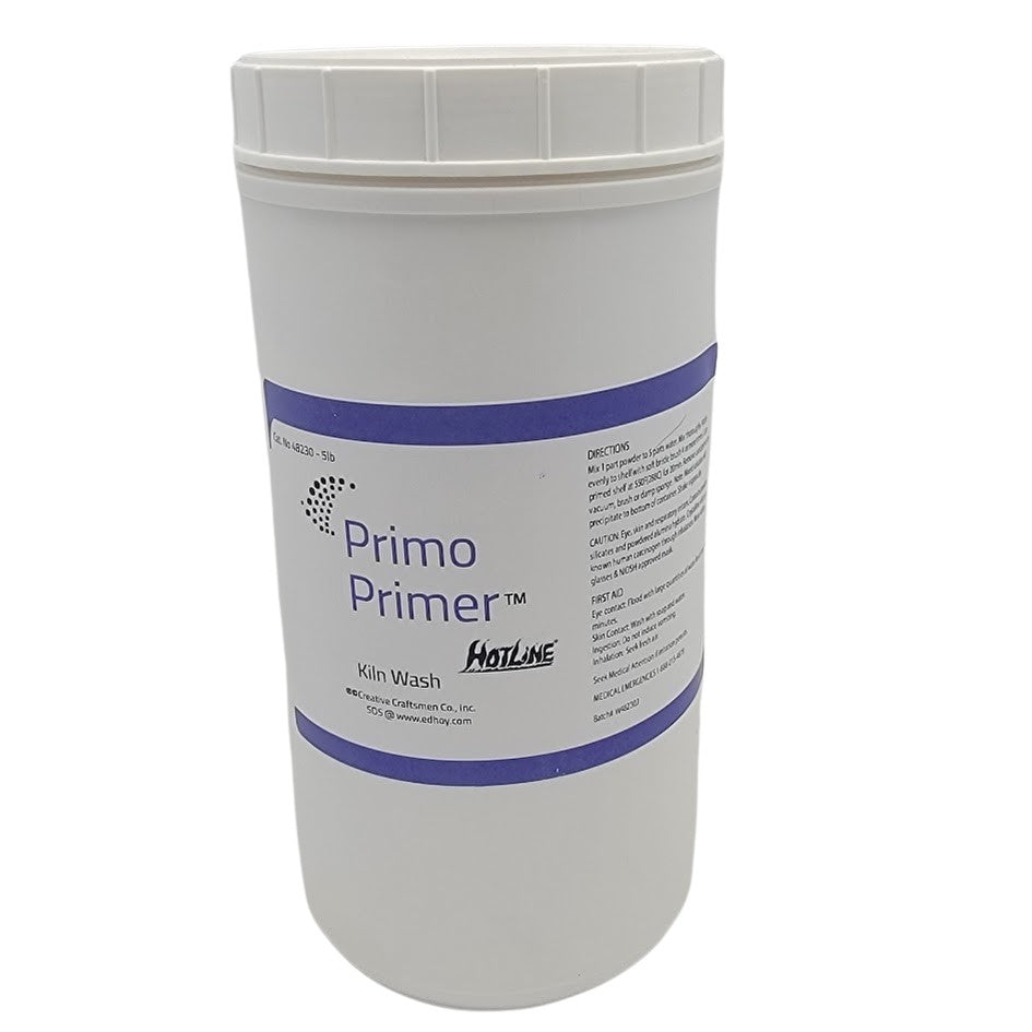FIVE POUNDS! PRIMO PRIMER Hot Line Glass Separator Kiln Wash Powder Add Water- 