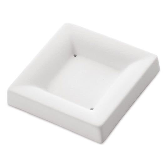 Bullseye Square Plate 8901 Glass Small Kiln Fusing Slumping Mold 3.3 inches TINY- 
