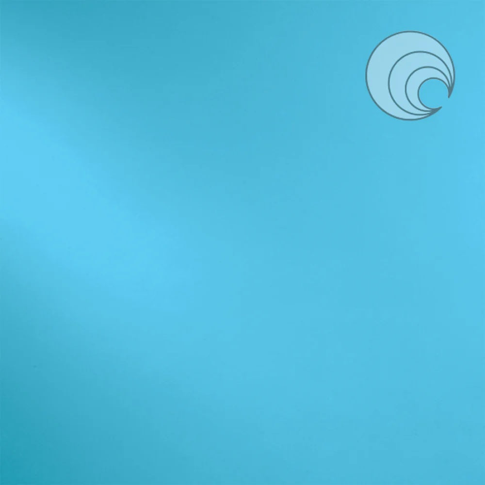 233.74 Turquoise Blue Opal 6 x 6 Inch Oceanside Compatible 96 COE Sheet Glass- 
