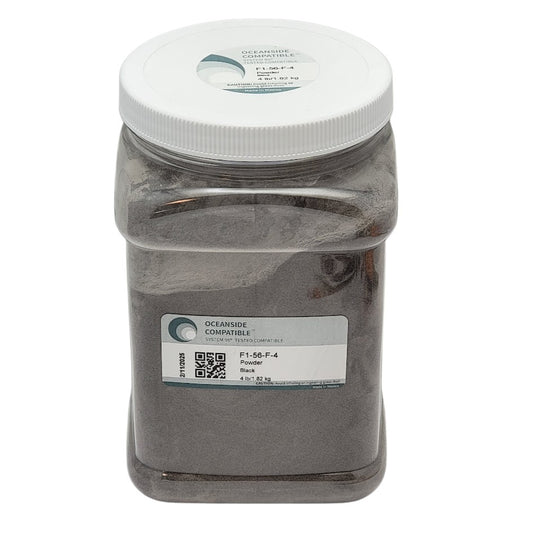 F1 56 96 4 FOUR POUNDS BLACK Opal POWDER System 96 COE Glass Frit Economy Size- 