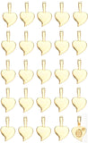 Aanraku HEART Bails GOLD Plated Large 25 Glue On Pendant Findings Gorgeous