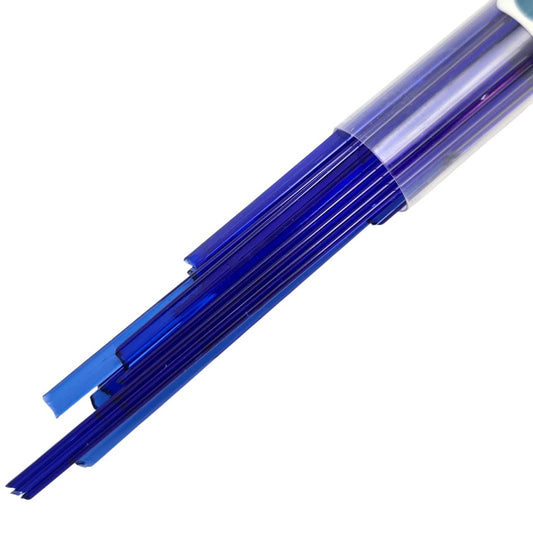 136 Dark Blue Transparent Noodles System 96 COE Full 5 oz Tube Fusing Supplies- 