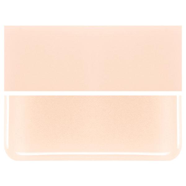 0034 Light Peach Cream Opalescent Bullseye 90 COE Glass Sheet 10x10" 90COE Fusible- 