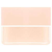 0034 Light Peach Cream Opalescent Bullseye 90 COE Glass Sheet 10x10" 90COE Fusible- 