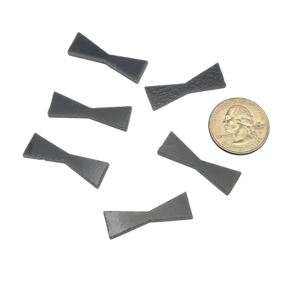 Gray Bow Ties 96 COE Precuts Glass Pack of Six- 