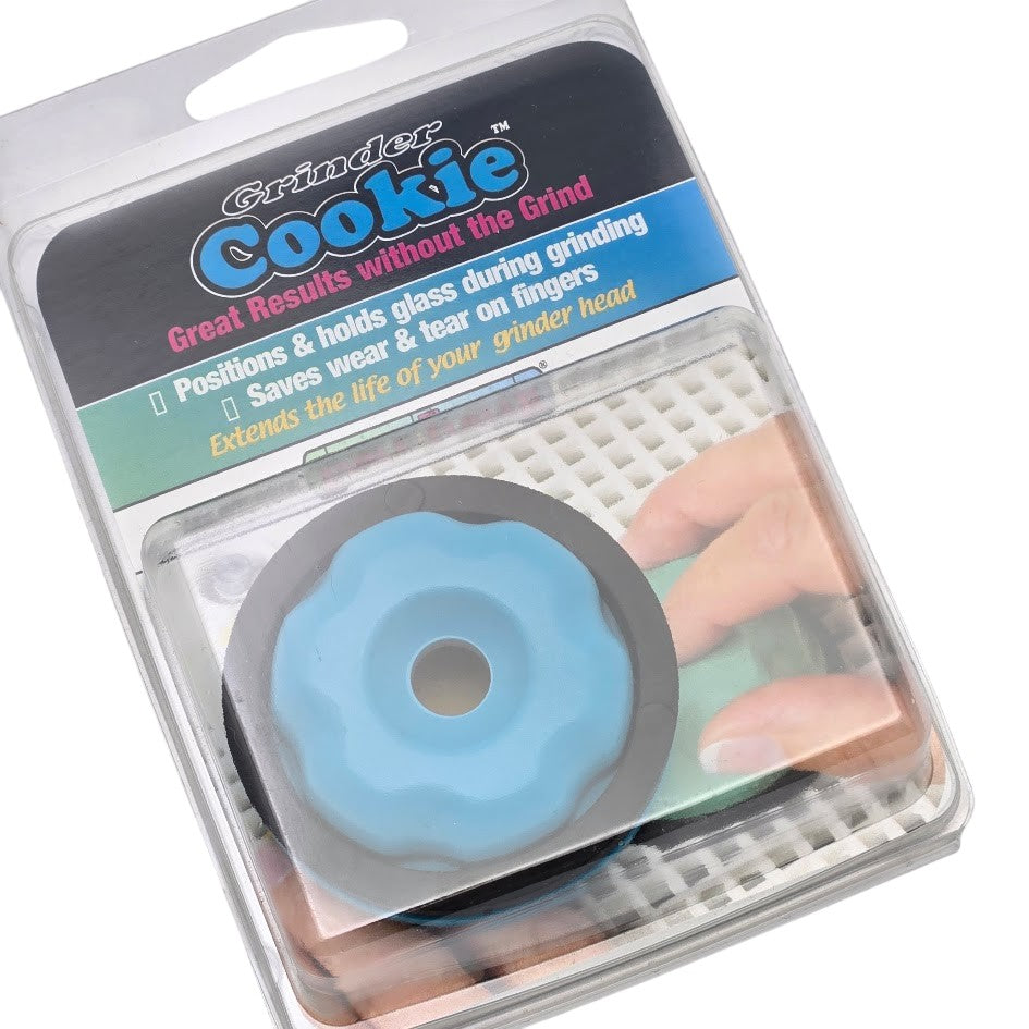 Stained Glass Supplies GRINDER COOKIE Save Bits Fingers Grinding Aid Pusher- 