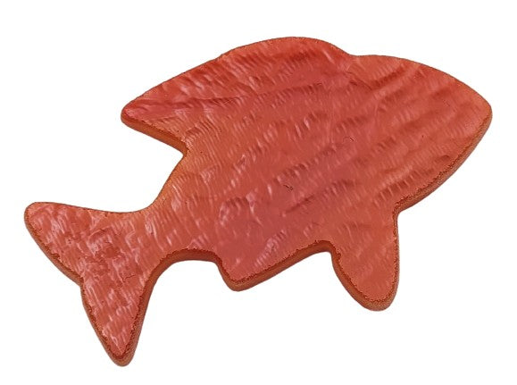 Pimento Red/Orange Goldfish Fish Glass Precut 90 COE Sea Life Series- 