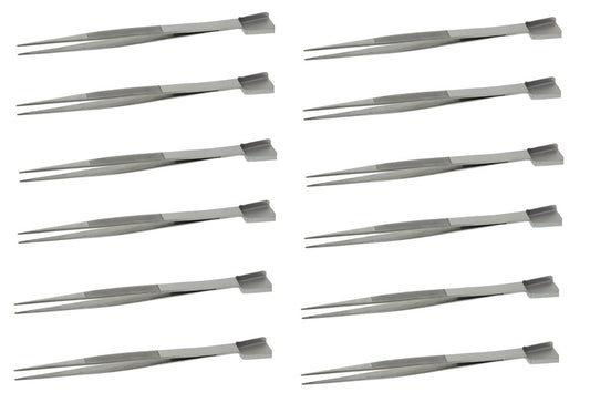 Classroom Pack 12 Frit Shovels and Tweezers Stainless Steel Scoop Glass Fusing Tools-