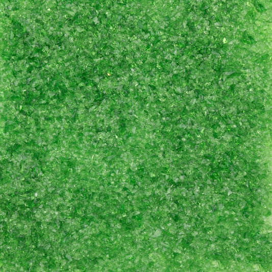 F3 121 Light Green Transparent MEDIUM 96 COE Frit 8.5 oz Jar- 