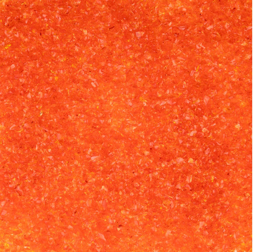 F3 171 Light Orange Transparent MEDIUM 96 COE Frit 8.5 oz Jar- 