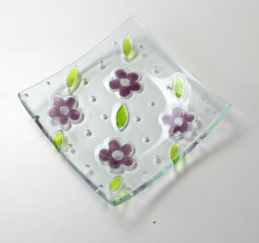Flower Texture Small Plate Slumping Mold Creative Paradise GM216 Glass Fusing- 